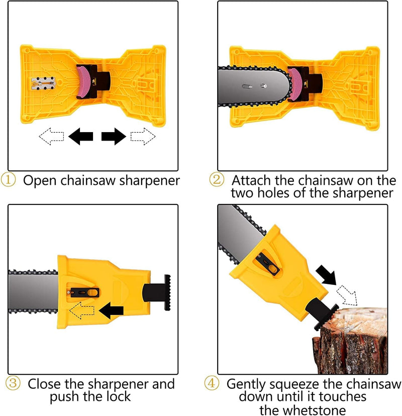 Professional Chainsaw Teeth Sharpener - Fast & Efficient Blade Sharpening Tool for Woodworking & Outdoor Use