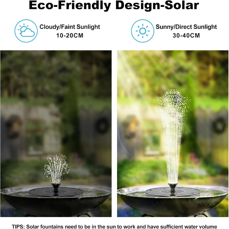 Eco-Friendly Outdoor Solar Water Fountain – Elegant Garden Décor & Perfect Gift for Garden Lovers