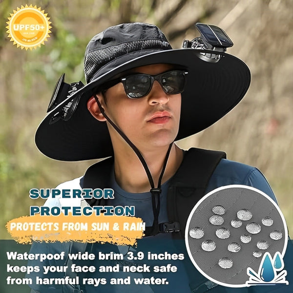Men's UV Protection Sun Hat - Lightweight, Breathable, Adjustable Outdoor Cap