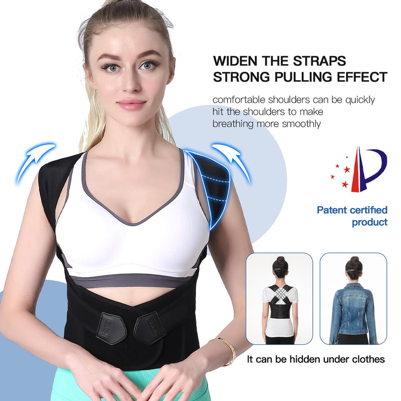 Adjustable Back Posture Corrector for Improved Spine Alignment & Comfort - Unisex Design