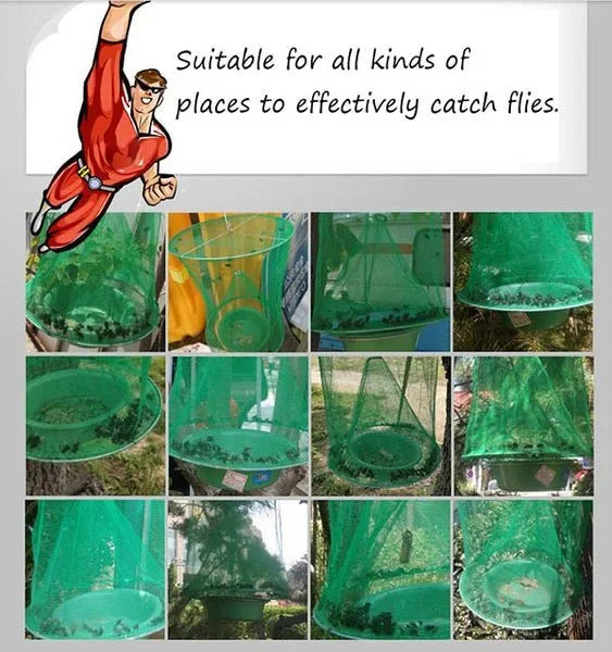 Reusable Ranch Fly Trap - Eco-Friendly Fly Catcher for Effective Pest Control