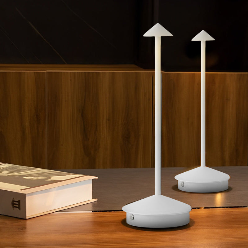 Mini Dimmable Triangle LED Table Lamp - Stylish & Energy-Efficient Lighting for Home & Office