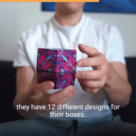 Customizable Magnetic Magic Cube - Interactive 3D Puzzle Toy for Creative Play