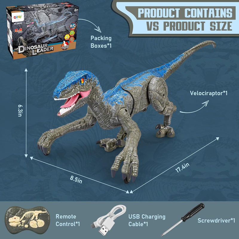 Remote Control Dinosaur Toy - Interactive T-Rex with Realistic Movements & Sounds - Perfect for Kids Ages 3+