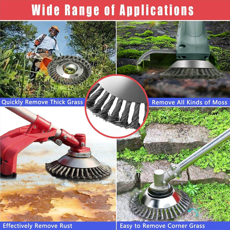 6-Inch Universal Metal Trimmer Head - Durable & Versatile Lawn Care Accessory for String Trimmers