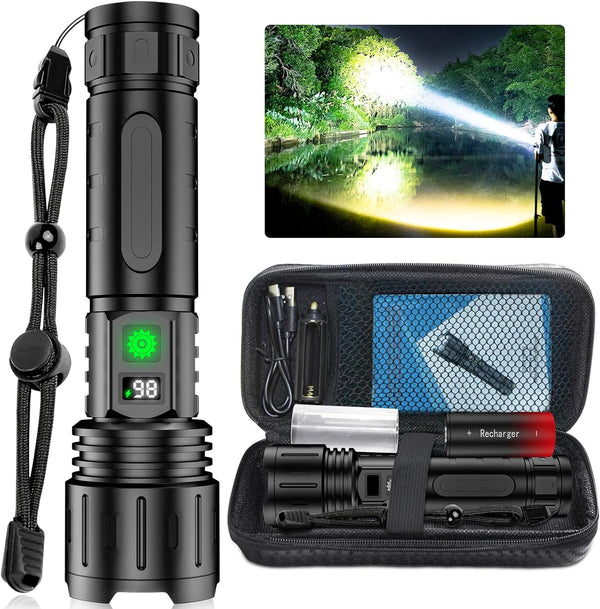 Ultra Bright LED Flashlight – High Lumens, Waterproof, Compact & Durable for Outdoor Adventures