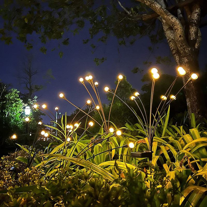 Solar-Powered Firefly Garden Lights - Eco-Friendly Outdoor Decorative Lighting for Patios, Pathways, and Gardens