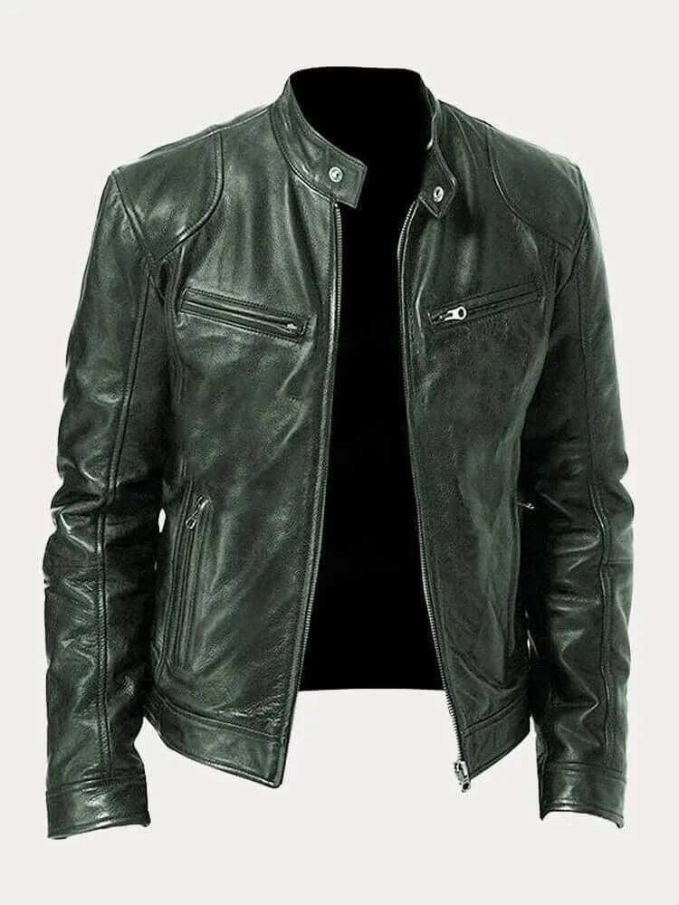 Men's Classic Genuine Leather Jacket - Stylish, Durable Outerwear for Year-Round Wear | Premium Quality Fashion Jacket