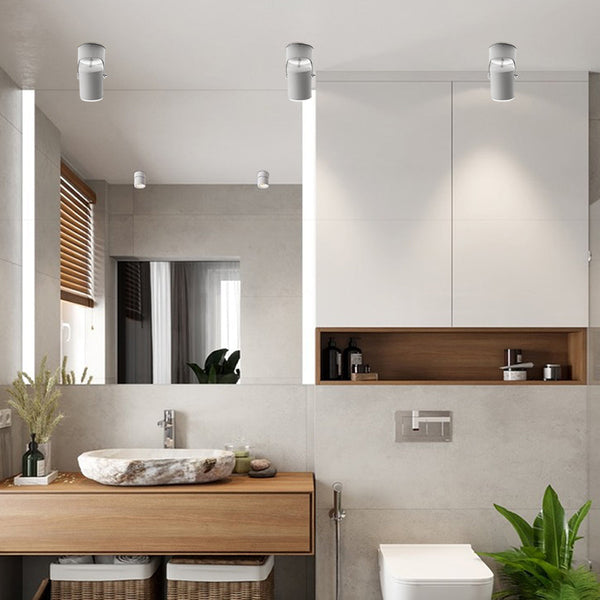Adjustable Aluminum Round COB Modern Ceiling Spotlight | Versatile Downlight Fixture for Home & Office