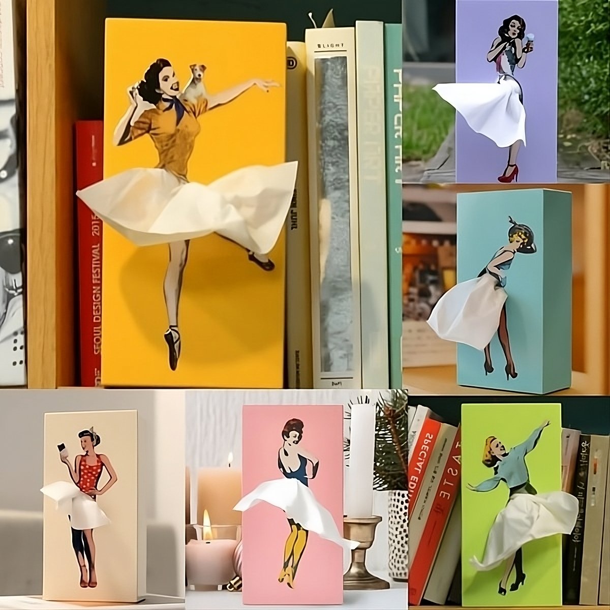 Elegant Flying Skirt Tissue Box - Stylish Home Decor & Functional Tissue Holder