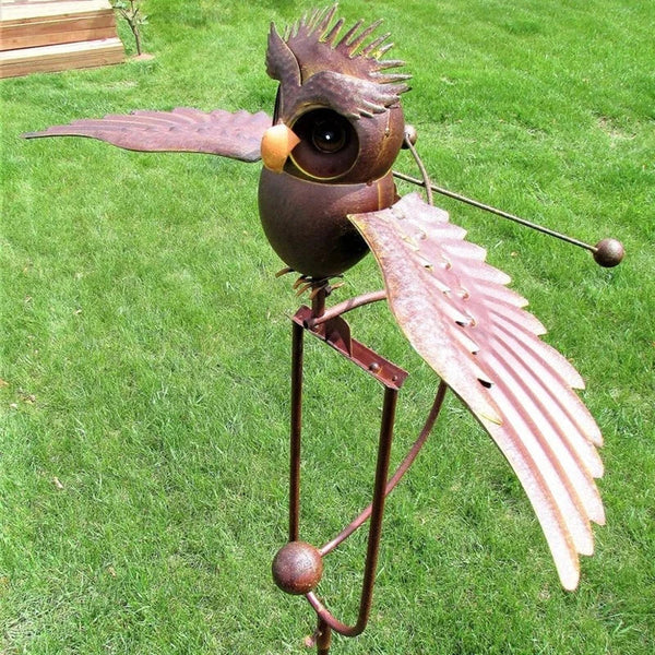 Whimsical Garden Art - Decorative Bird Patio Sculpture for Outdoor Decor