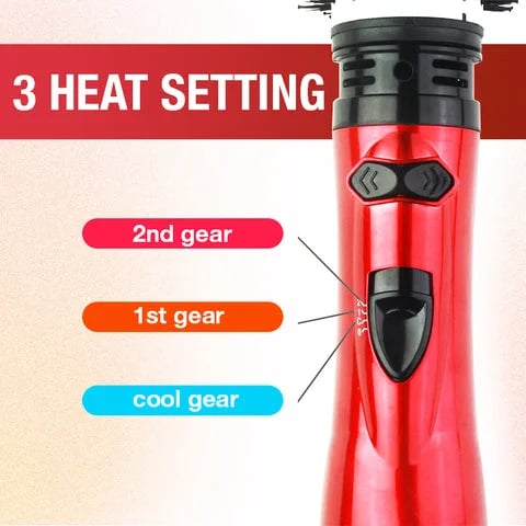 Professional Rotating Hair Dryer with Ionic Technology for Effortless Styling and Frizz Control