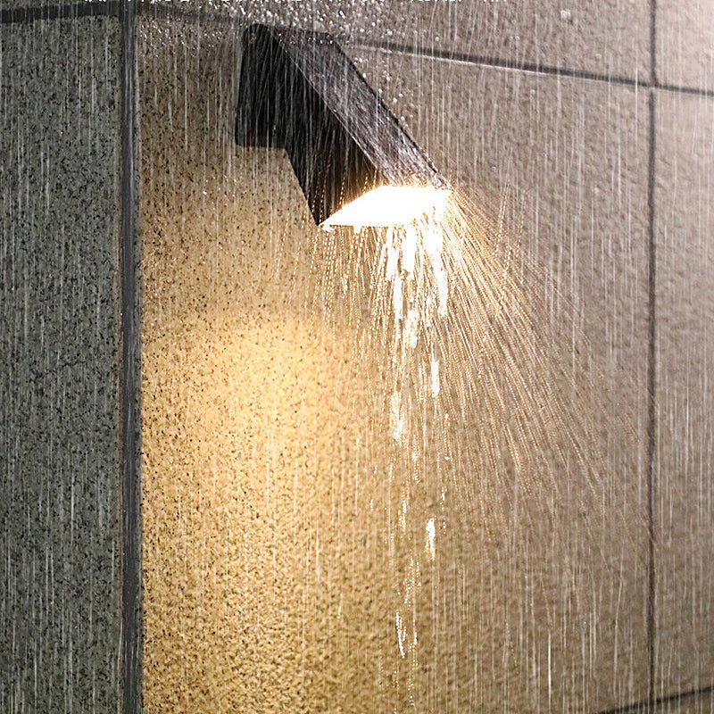 90° Adjustable Smart LED Waterproof Black Modern Solar Wall Lights - Energy-Efficient Outdoor Lighting