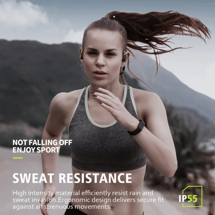 Waterproof Bone Conduction Headphones - Stereo Bluetooth Wireless for Ultimate Comfort and Sound Quality