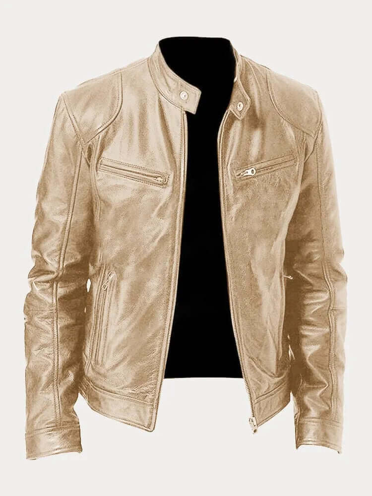 Men's Classic Genuine Leather Jacket - Stylish, Durable Outerwear for Year-Round Wear | Premium Quality Fashion Jacket