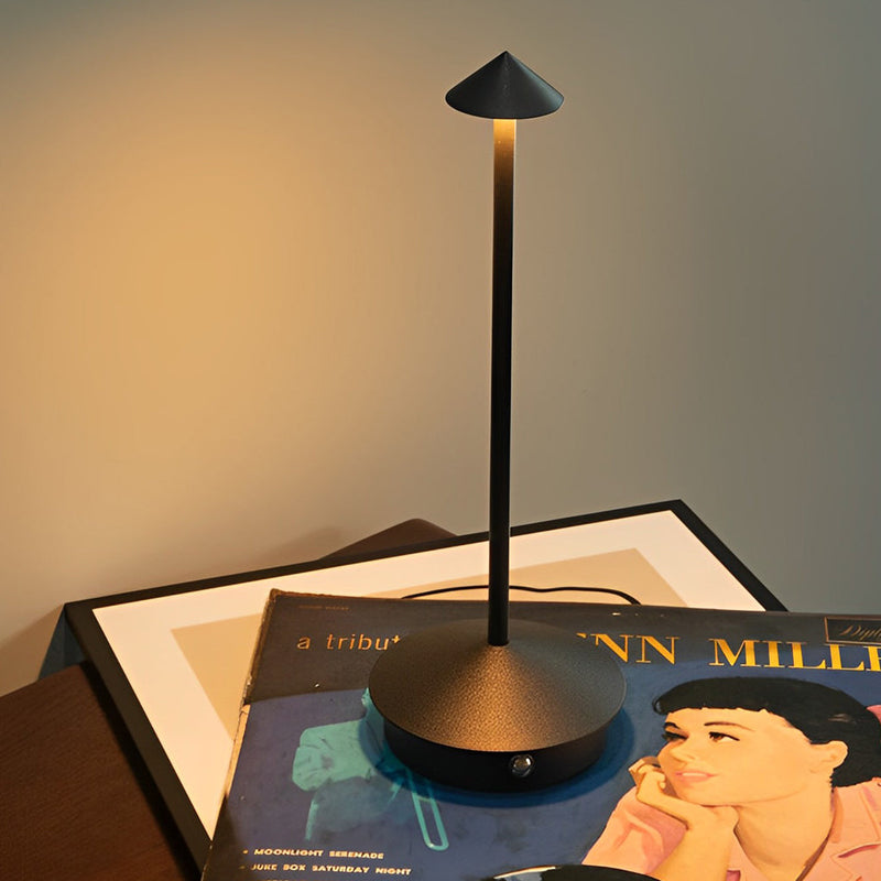 11.41-Inch Cordless Cute Mushroom Table Lamp - Stylish Pina Design for Home Decor