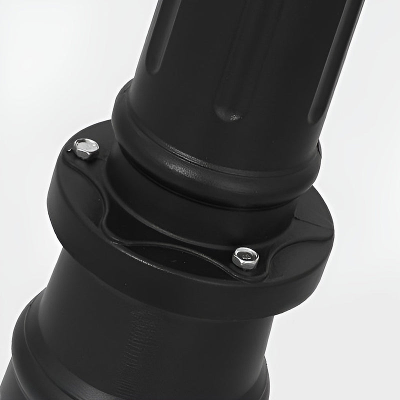 3-Light Waterproof Black Modern Outdoor Post Lights - Stylish Public Lighting for Patios, Gardens, and Walkways