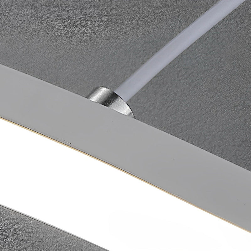 Modern Double Wavy Minimalist LED Chandelier - Stylish Hanging Ceiling Lamp for Contemporary Spaces