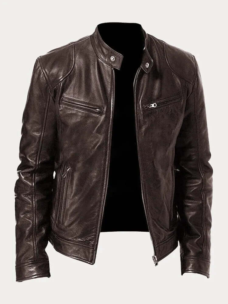 Men's Classic Genuine Leather Jacket - Stylish, Durable Outerwear for Year-Round Wear | Premium Quality Fashion Jacket