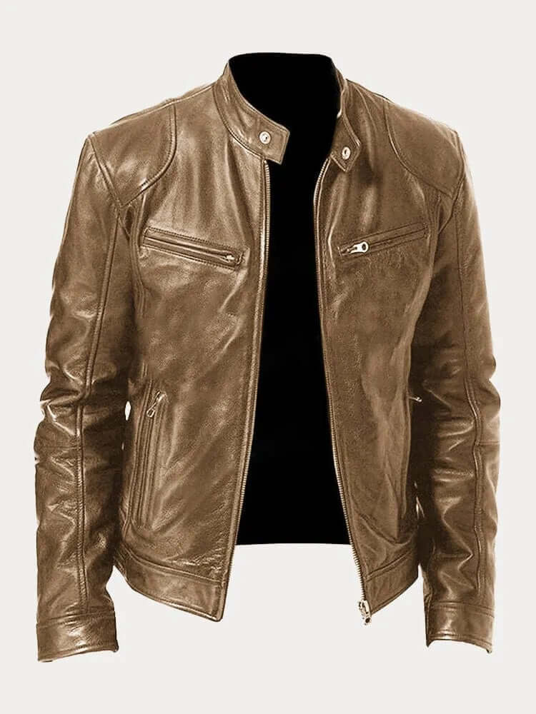 Men's Classic Genuine Leather Jacket - Stylish, Durable Outerwear for Year-Round Wear | Premium Quality Fashion Jacket