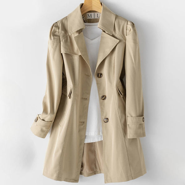 Elegant Bella Vita Trench Coat by Sofia Amoretti - Chic Women's Outerwear for Year-Round Style