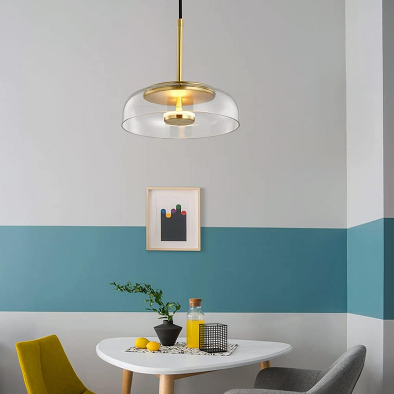 Modern Glass LED Pendant Light - Stylish Ceiling Lamp for Home Decor