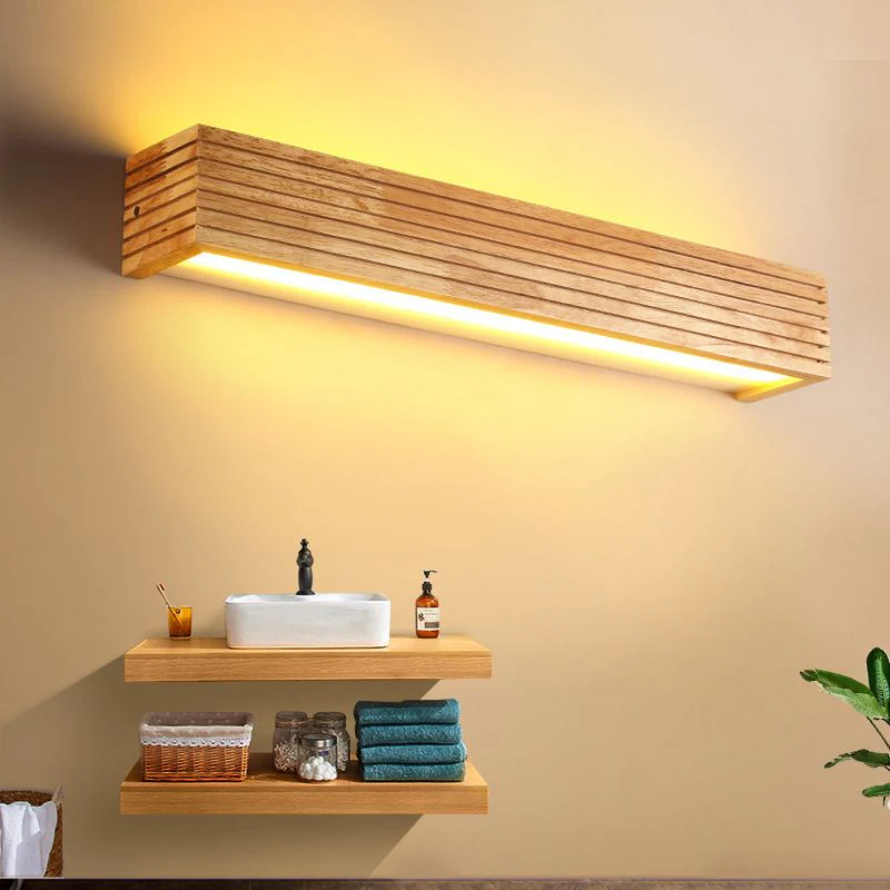 Modern Wood LED Wall Light Fixture - Stylish & Energy-Efficient Lighting for Home Decor