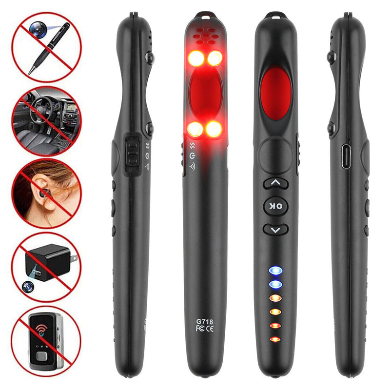 Advanced Hidden Camera Bug Detector & GPS Tracker for Hotels and Vehicles - Ensure Privacy & Security