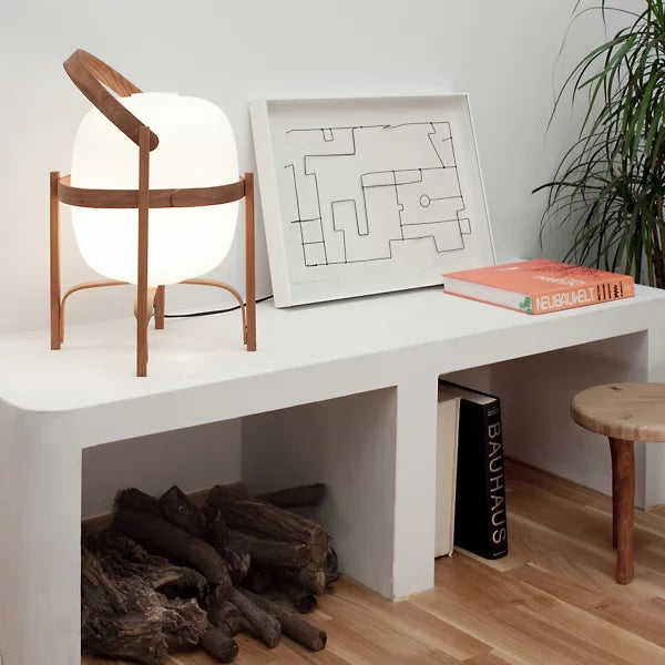 Portable LED Table Lamp with Global Design - 1-Light Standing Frame for Home & Office Decor