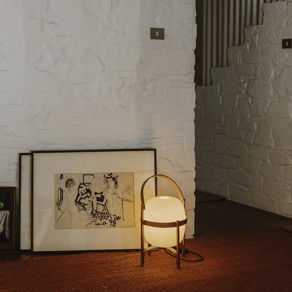 Portable LED Table Lamp with Global Design - 1-Light Standing Frame for Home & Office Decor