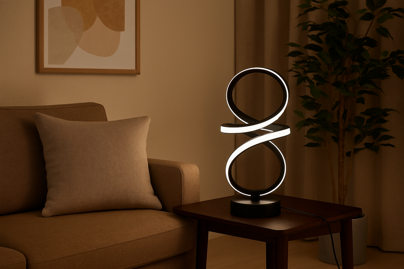 Endless Glow LED Lamp – Infinity-Inspired Illumination