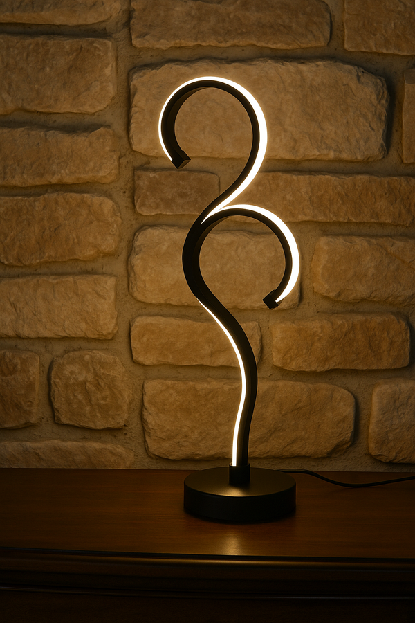 Double Arc LED Lamp – Artistic Shape, Ambient Light