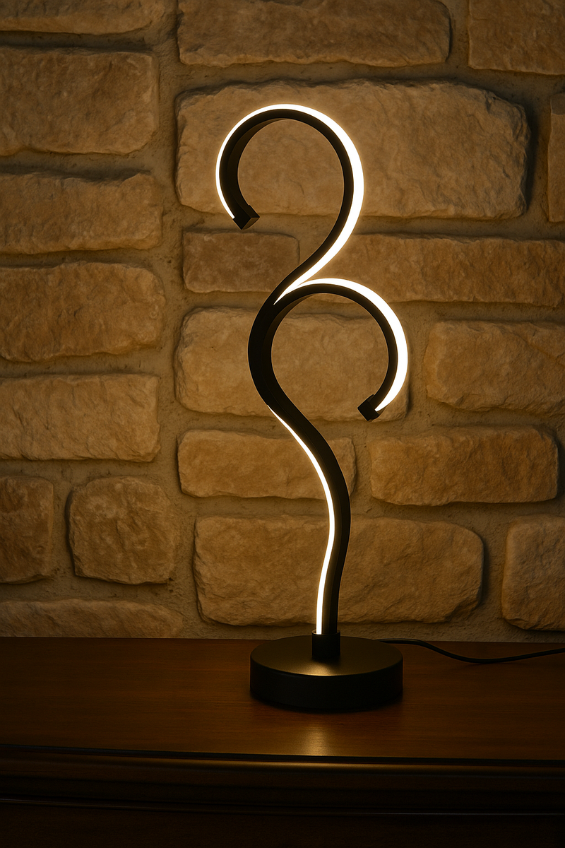 Double Arc LED Lamp – Artistic Shape, Ambient Light