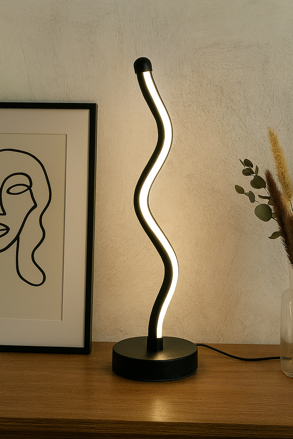 Twist Flow LED Lamp – Minimal Form, Dynamic Light