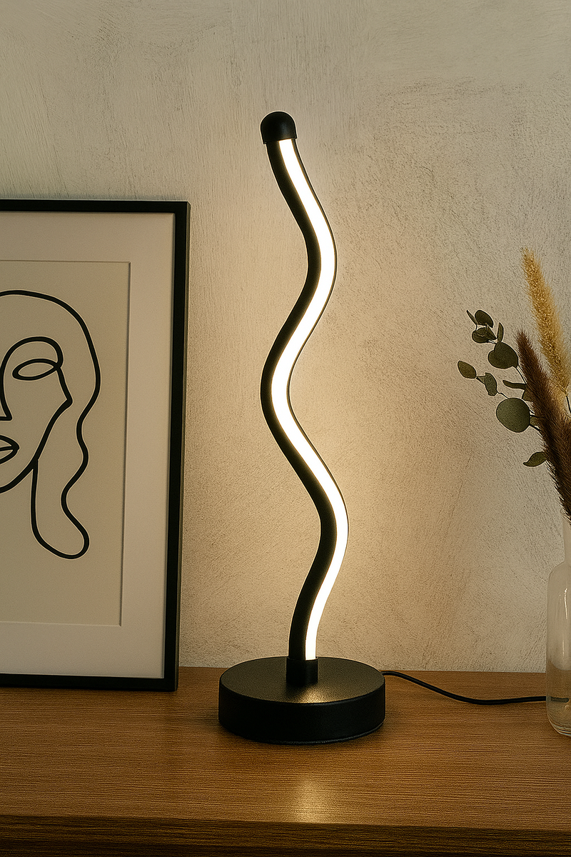 Twist Flow LED Lamp – Minimal Form, Dynamic Light