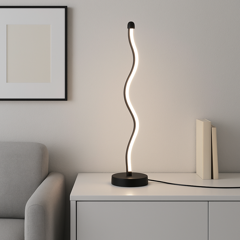 Twist Flow LED Lamp – Minimal Form, Dynamic Light