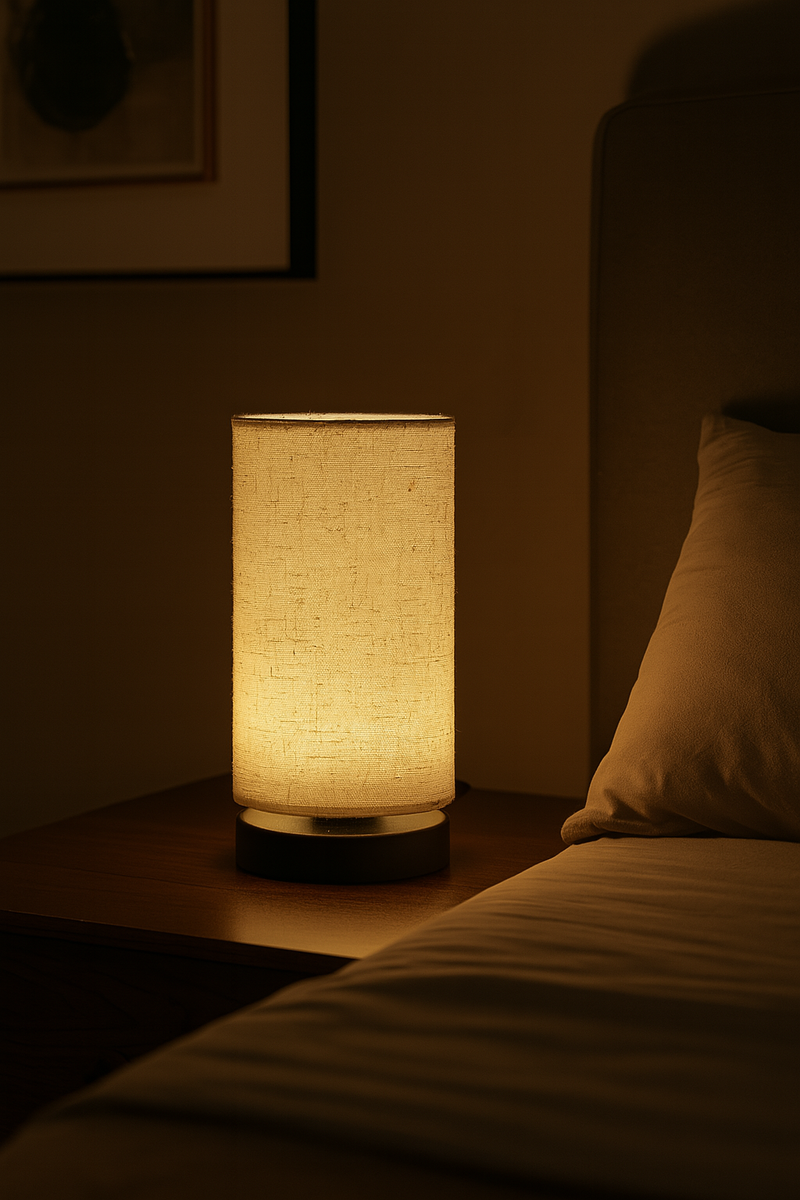 Linen Glow Table Lamp – Soft Light, Natural Simplicity
