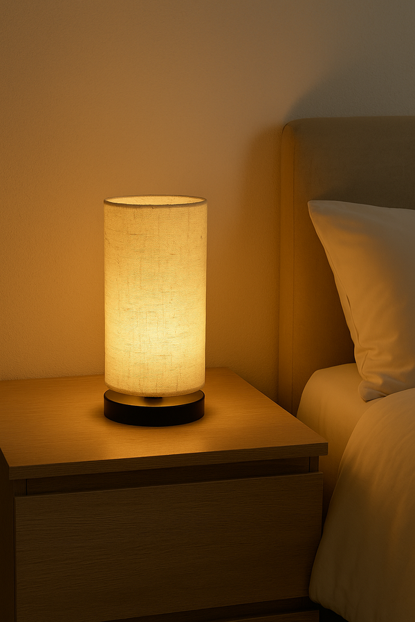 Linen Glow Table Lamp – Soft Light, Natural Simplicity