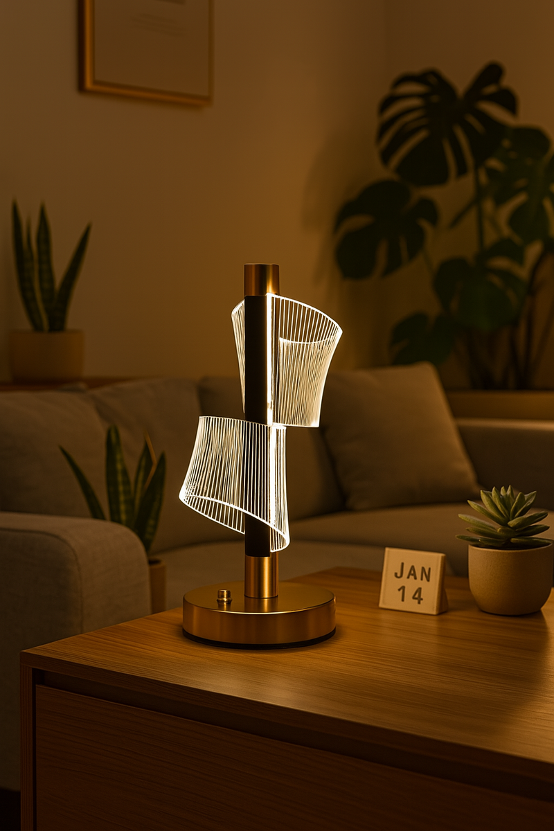 Sculpted Radiance LED Lamp – Where Design Meets Light