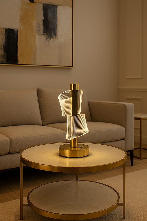 Sculpted Radiance LED Lamp – Where Design Meets Light