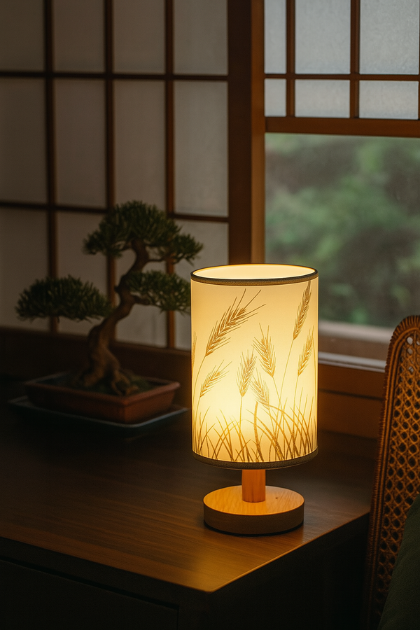 Zen Wheat Table Lamp – Nature-Inspired Calm, Softly Illuminated