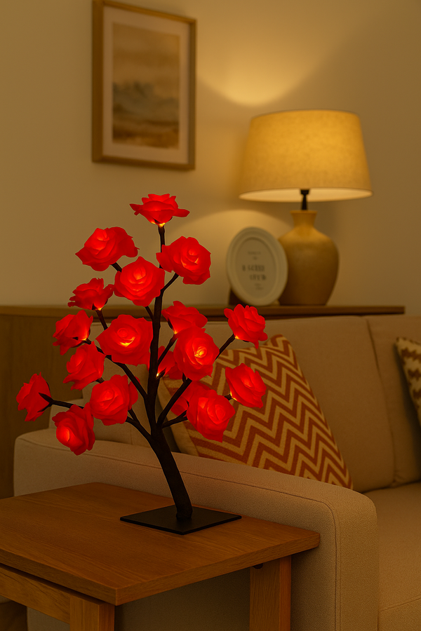 Romantic Rose Tree Lamp – A Bloom of Light and Intimacy