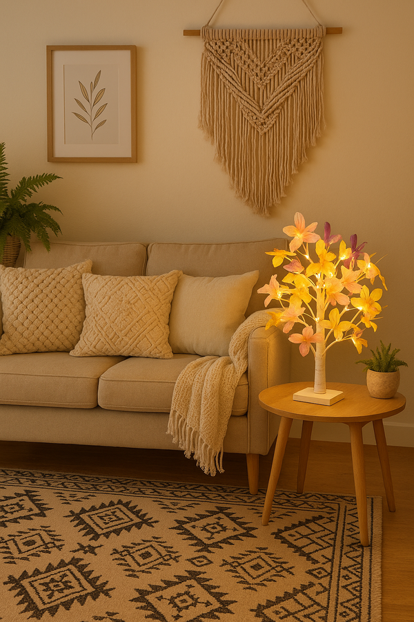 Floral Blossom Tree Lamp – Soft Light, Botanical Elegance