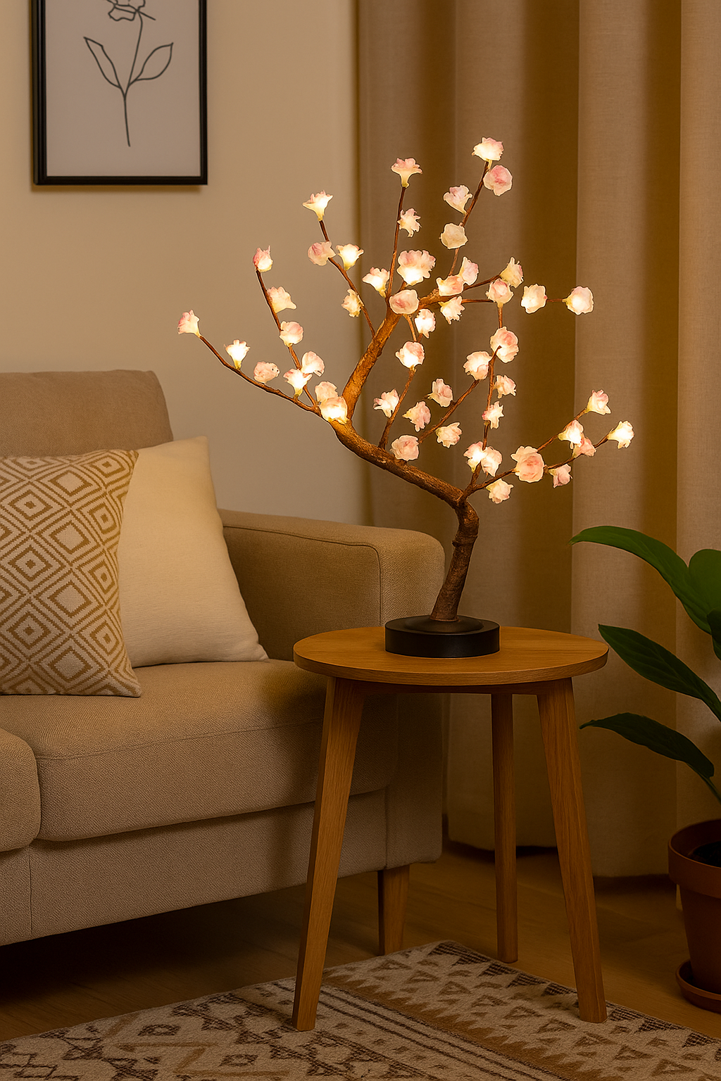 Cherry Blossom Tree Lamp – Tranquil Light, Natural Grace