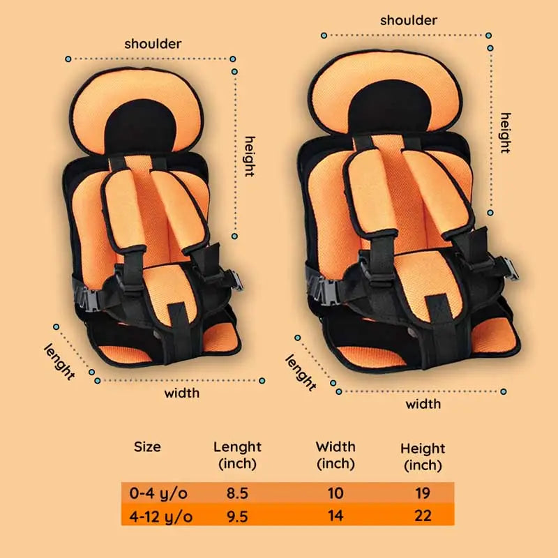 Child Safety Car Seat Cushion - Comfortable & Secure Protection for Kids