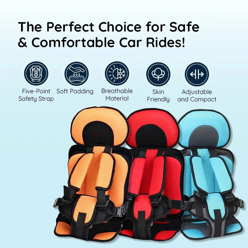 Child Safety Car Seat Cushion - Comfortable & Protective Booster for Kids