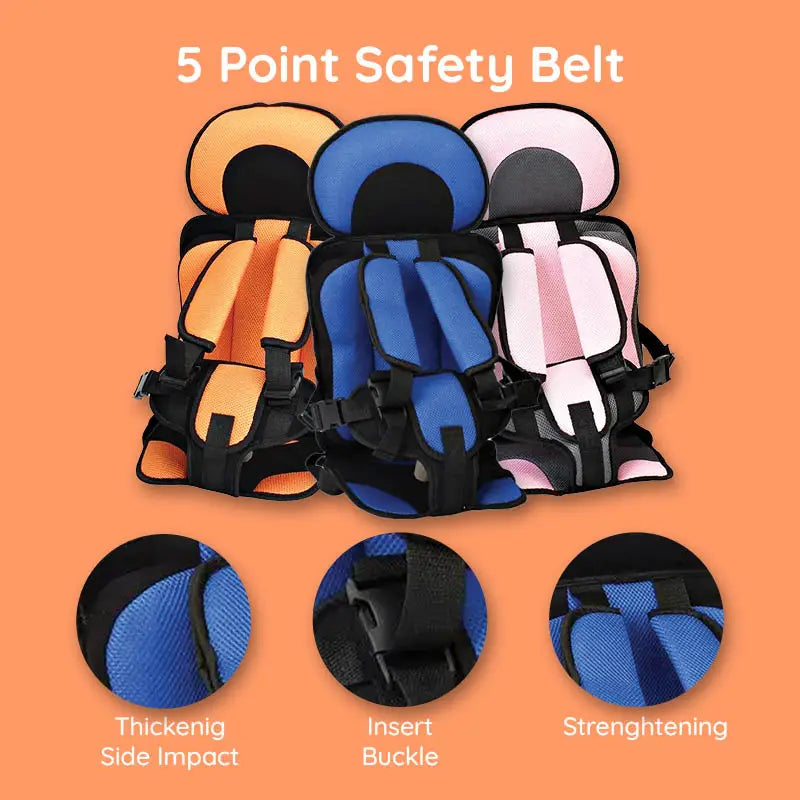 Child Safety Car Seat Cushion - Comfortable & Secure Protection for Kids