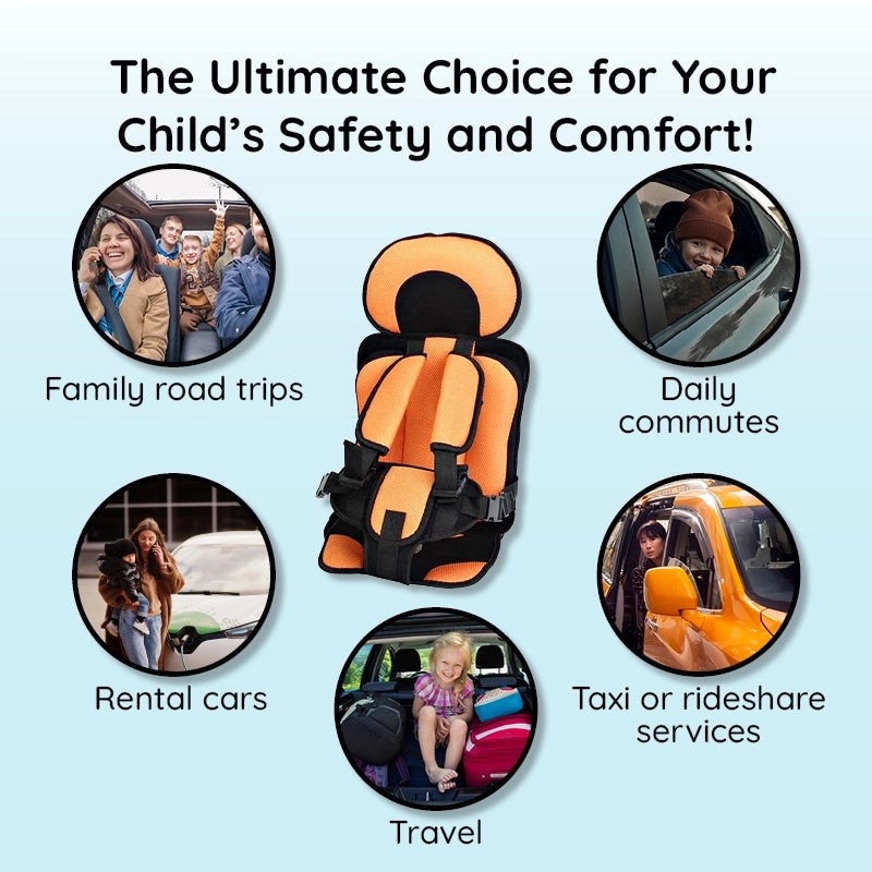 Child Safety Car Seat Cushion - Comfortable & Secure Protection for Kids