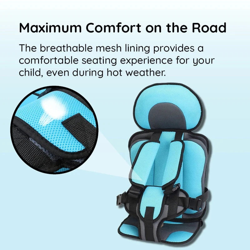 Child Safety Car Seat Cushion - Comfortable & Protective Booster for Kids