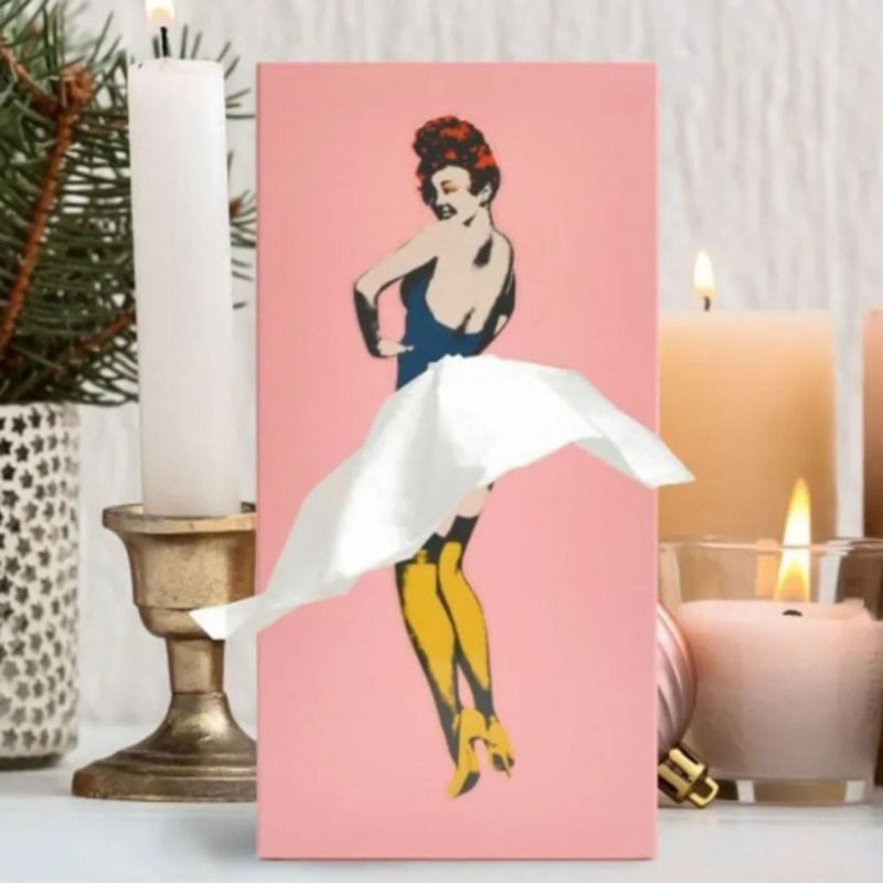 Elegant Flying Skirt Tissue Box - Stylish Home Decor & Functional Tissue Holder